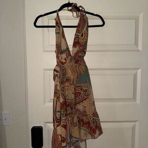 Paisley Halter Dress